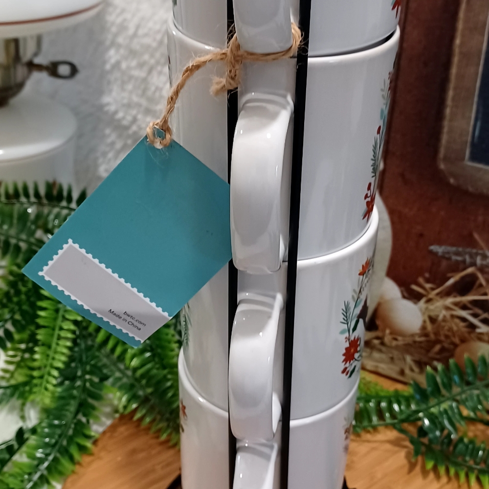 Seasonal Stacking Cups With Metal Rack - Picture 5 of 7